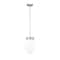 Z-Lite Gideon Pendant, 1-Light, 10 In.W x 14.5 In.H, Brushed Nickel/Etched Opal 1945P9-BN - alternate 1